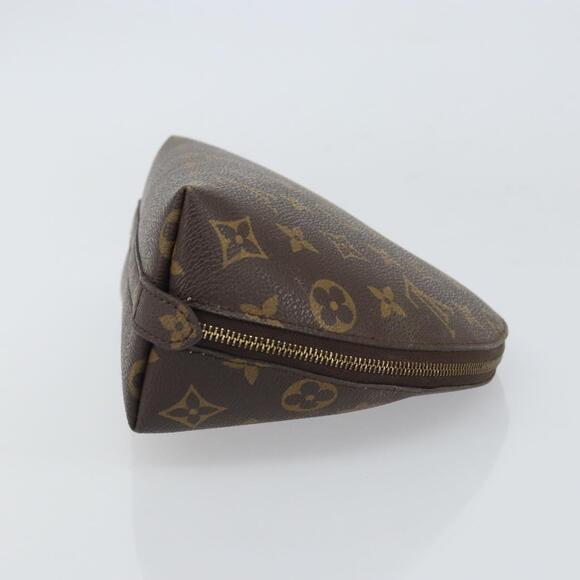 LOUIS VUITTON Monogram Trousse Demi Ronde Cosmetic Pouch M47520 LV Auth BA9256 - Picture 3 of 16